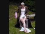 女装子: 公園でオナニーするおじいちゃん女装家