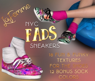 NYC FADS Sneakers for La Femme and Poser by 3DSublimeProductions