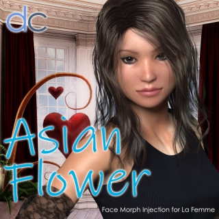 Asian Flower Face Morph Injection for La Femme